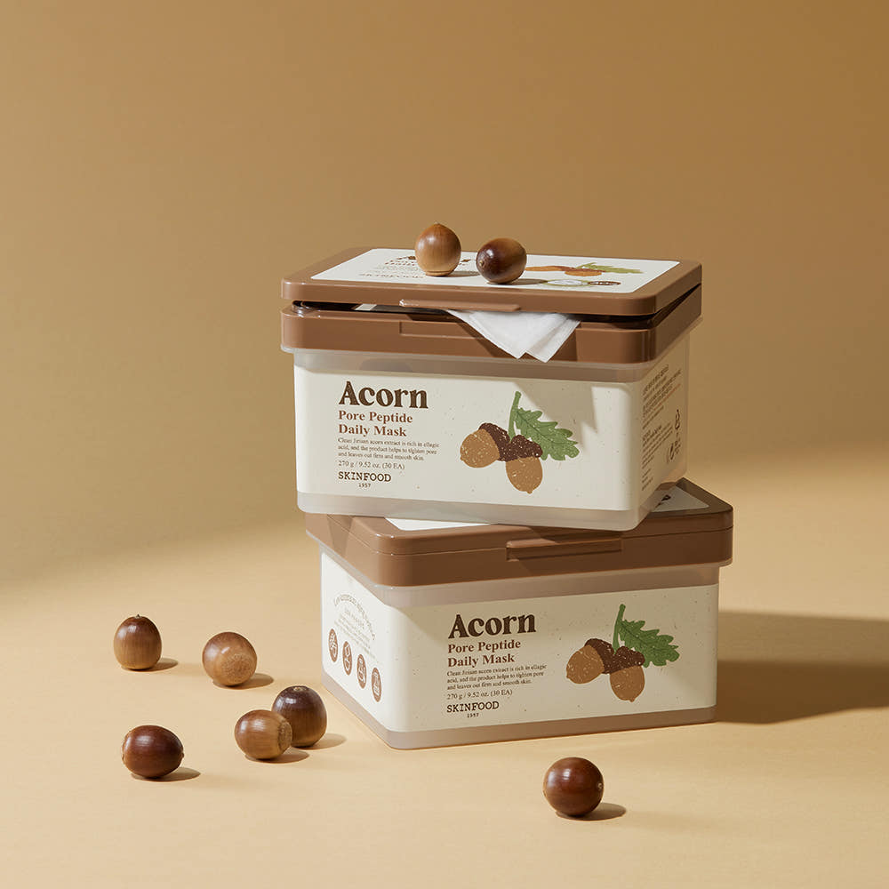 SKINFOOD Acorn Pore Peptide Daily Mask 270g/30ea