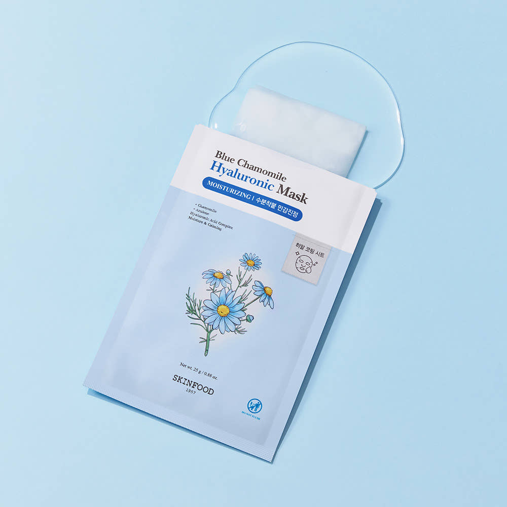 SKINFOOD Blue Chamomile Hyaluronic Mask Sheet 25g X 10ea