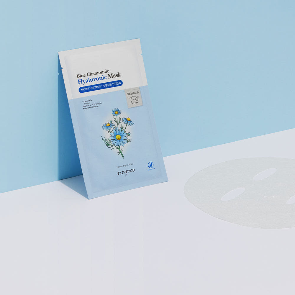 SKINFOOD Blue Chamomile Hyaluronic Mask Sheet 25g X 10ea