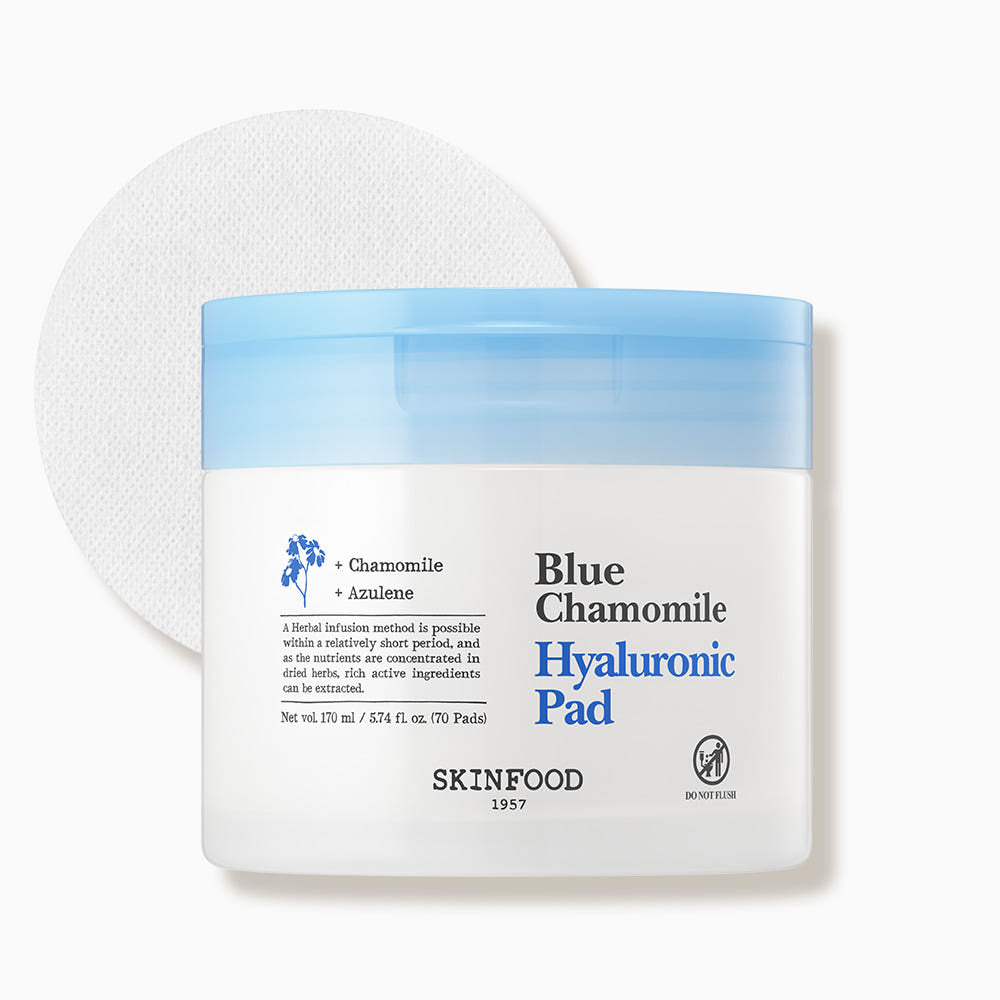 SKINFOOD Blue Chamomile Hyaluronic Pad 170ml/70ea