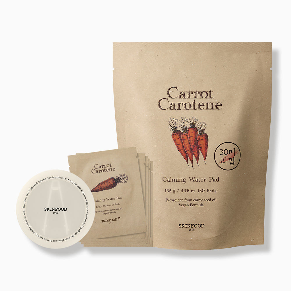SKINFOOD Carrot Carotene Calming Water Pad 135g/30 Pads (Refill)