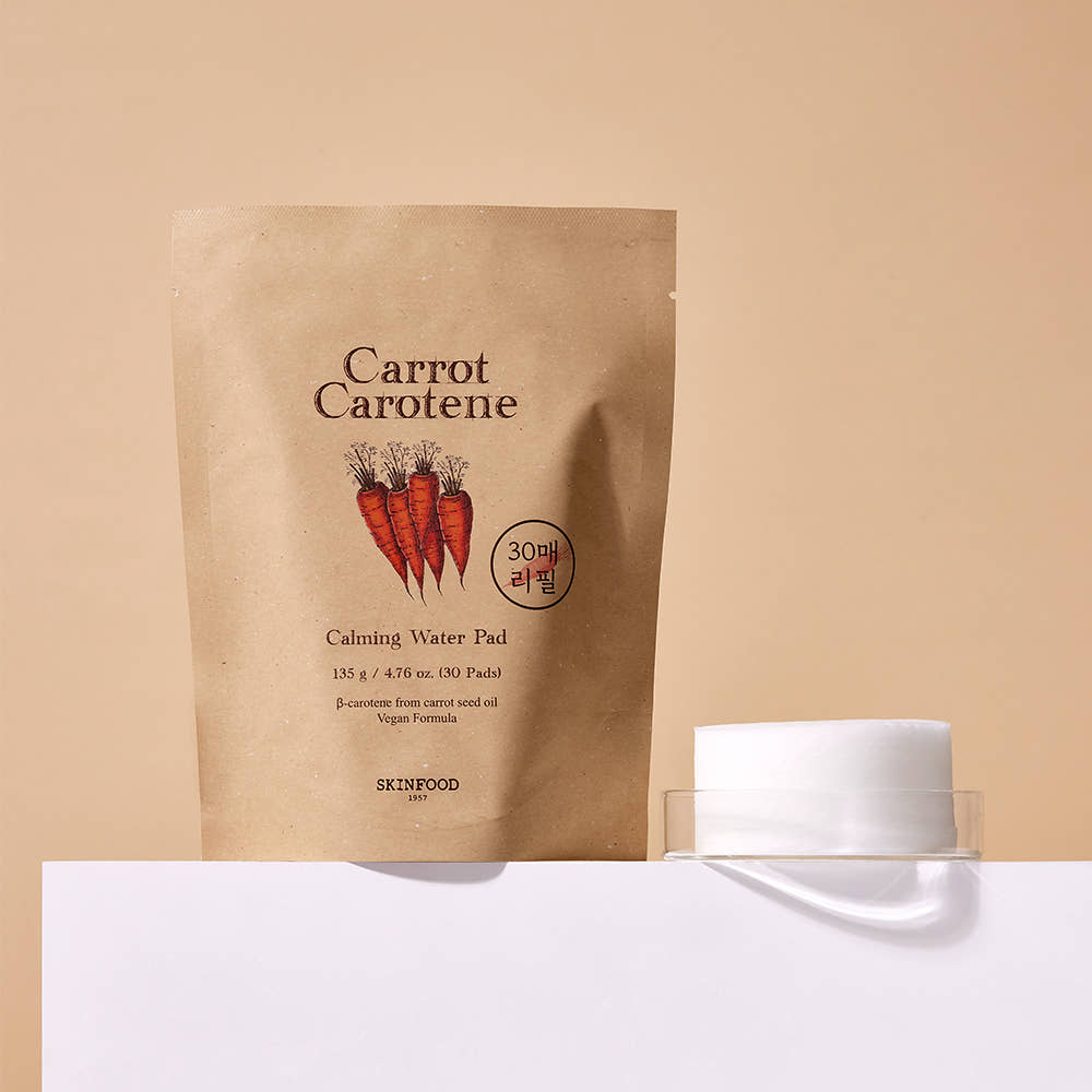 SKINFOOD Carrot Carotene Calming Water Pad 135g/30 Pads (Refill)