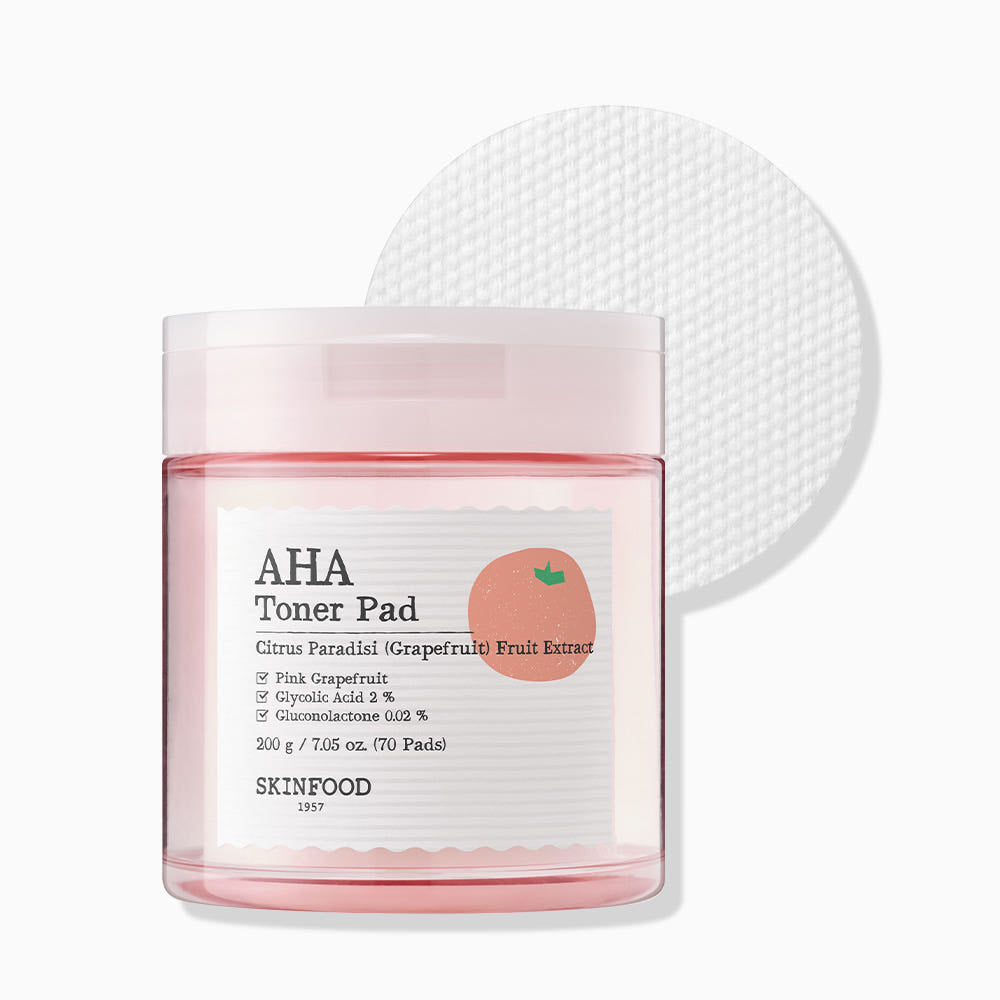 SKINFOOD Pink Grapefruit AHA Toner Pad 200g/70P