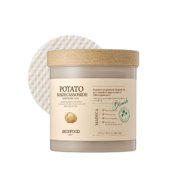 SKINFOOD Potato Madecassoside Soothing Pad 250g/60ea