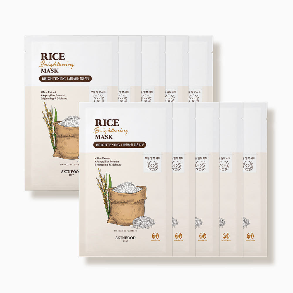 SKINFOOD Rice Brightening Mask 25g x 10ea