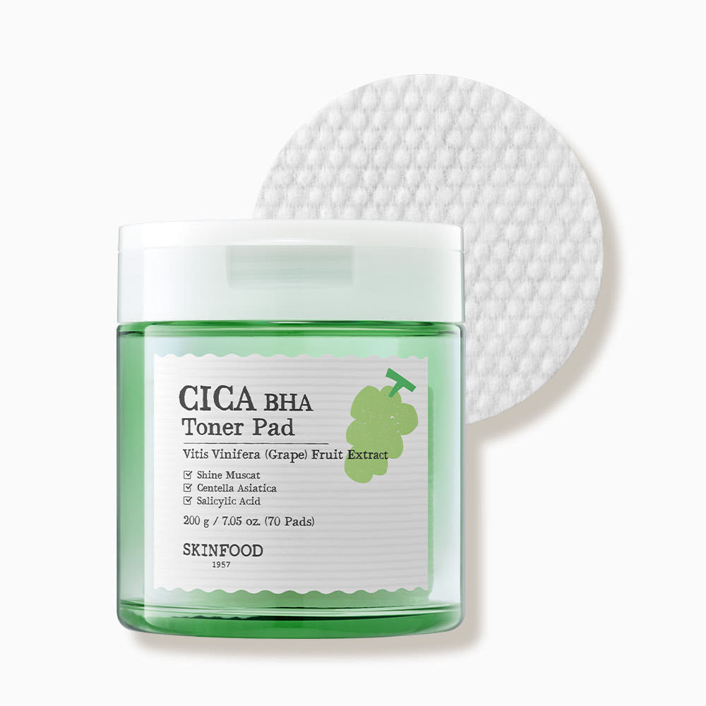 SKINFOOD Shine Muscat Cica BHA Toner Pad 200g/70ea