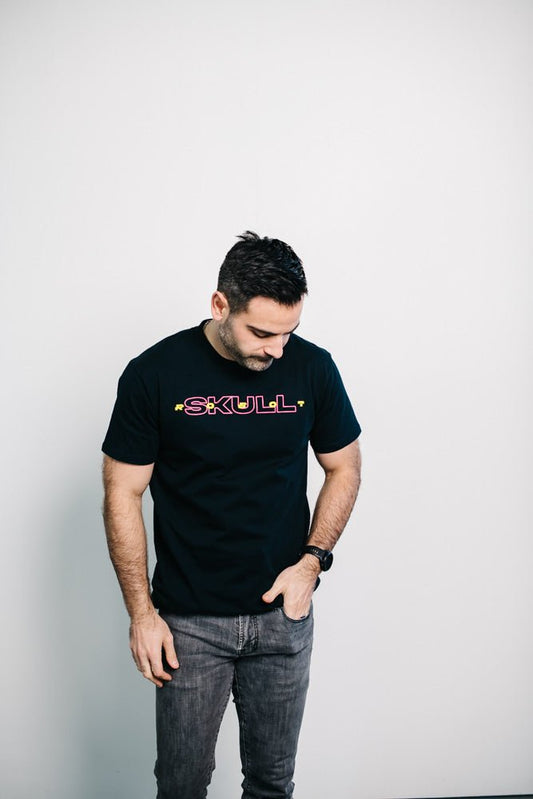 Camiseta SkullRobot Neon Pop