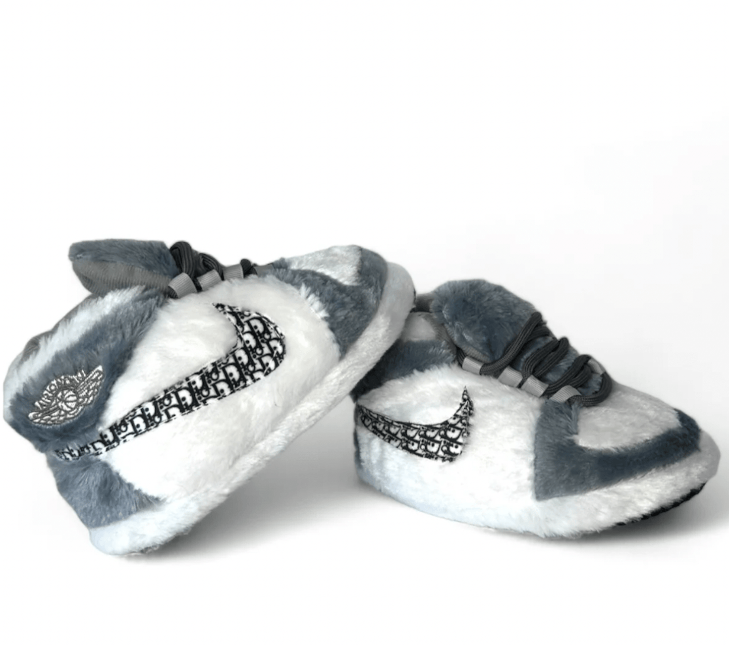 Sneaker Slippers  Gray Jordan 1 Dior unisex for adults&kids