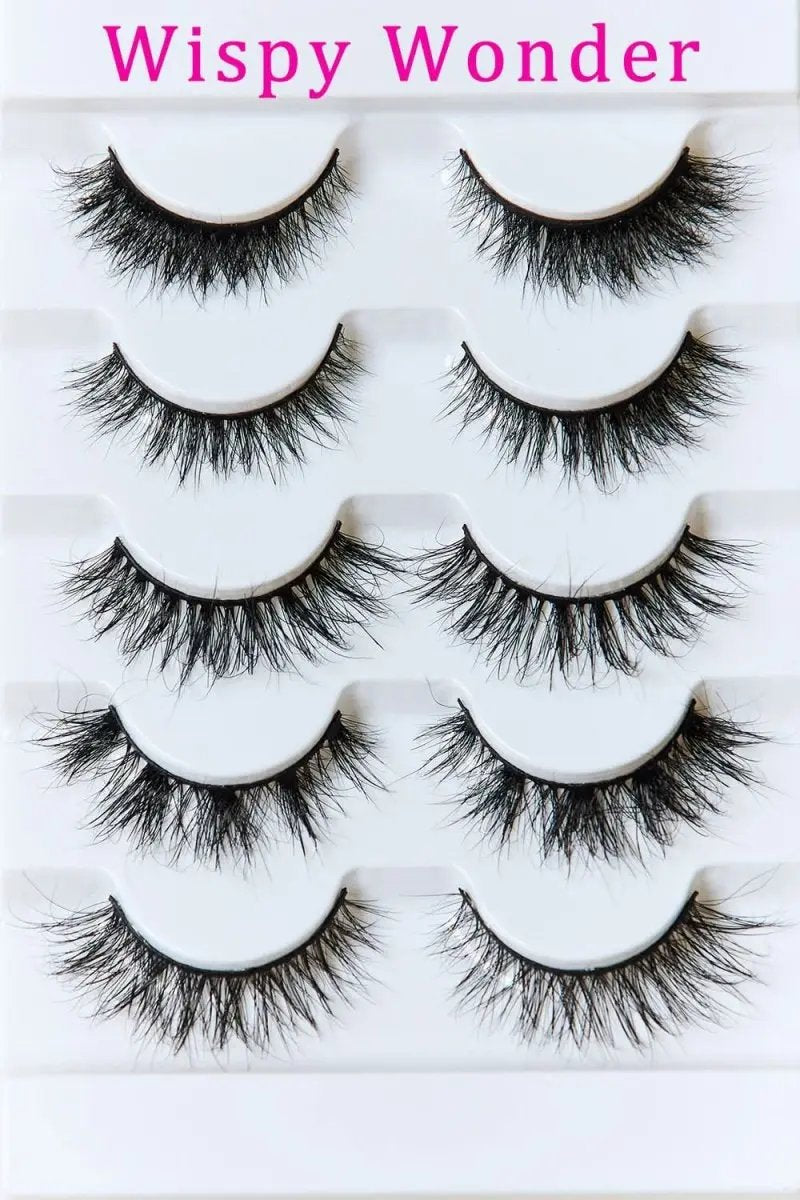 False Eyelashes - Reusable Mink Variety Pack - Natural & Glam Styles