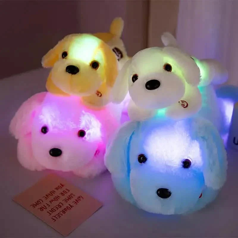 Soft Glow-in-the-Dark LED Plush Puppy