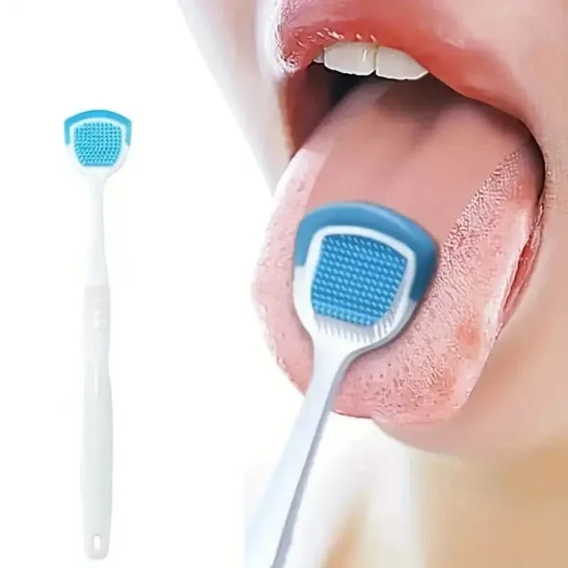 Soft Silicone Tongue Scraper Cleaning Toothbrush