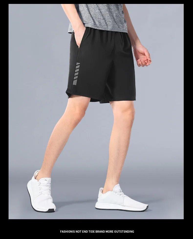 SONECHOKI Pantalones Cortos Hombre Estampado de Rayas Sueltos Baloncesto Deporte Gimnasio Transpirable Pantalones Cortos Fitness Entrenamiento Fondo Masculino
