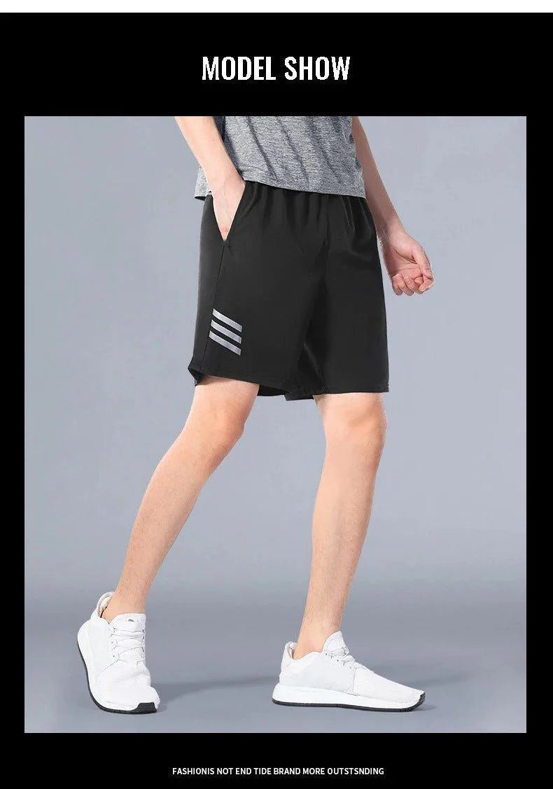 SONECHOKI Pantalones Cortos Hombre Estampado de Rayas Sueltos Baloncesto Deporte Gimnasio Transpirable Pantalones Cortos Fitness Entrenamiento Fondo Masculino