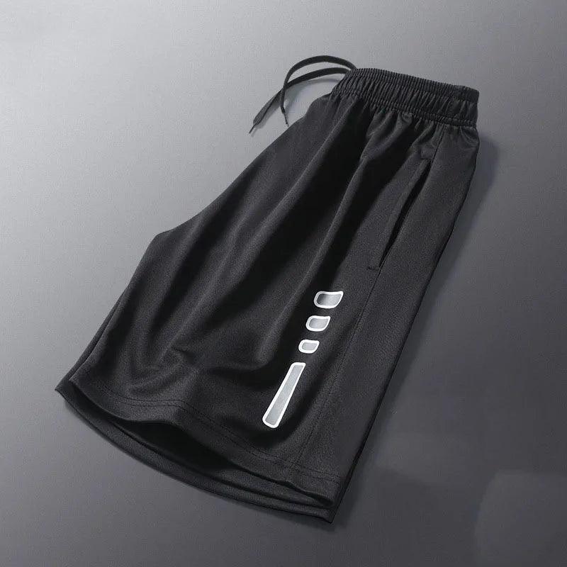 SONECHOKI Pantalones Cortos Hombre Estampado de Rayas Sueltos Baloncesto Deporte Gimnasio Transpirable Pantalones Cortos Fitness Entrenamiento Fondo Masculino