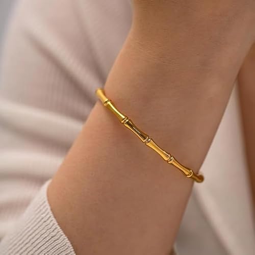 Bamboo Cuff Bangle Bracelet - Sori Style