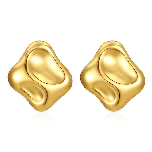 Chunky Stud Earrings - Bold & Stylish Statement Jewelry