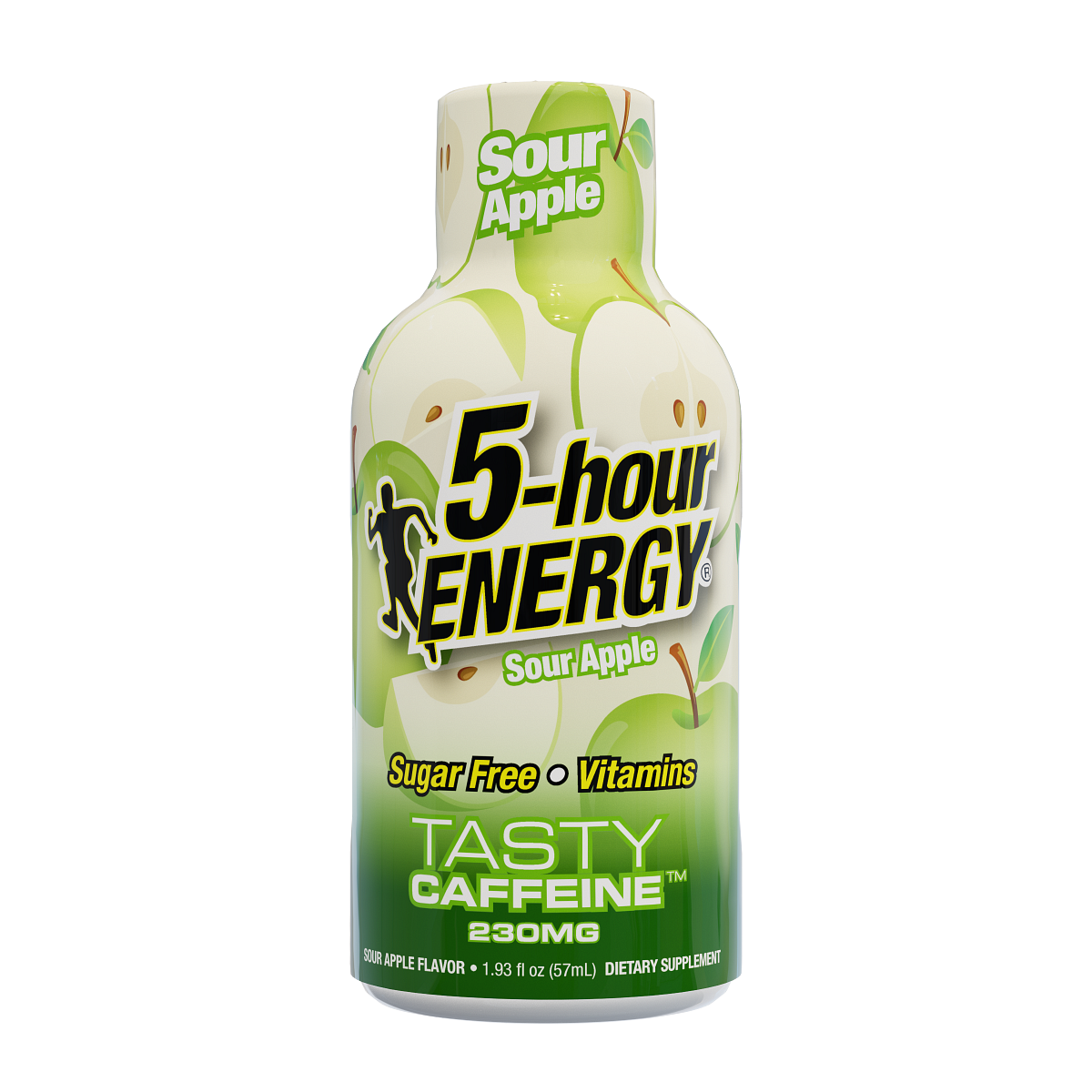 Paquete de 24 Bebidas Energéticas Extra Fuertes 5-hour ENERGY, sabor Manzana Ácida, 1.93 Fl Oz