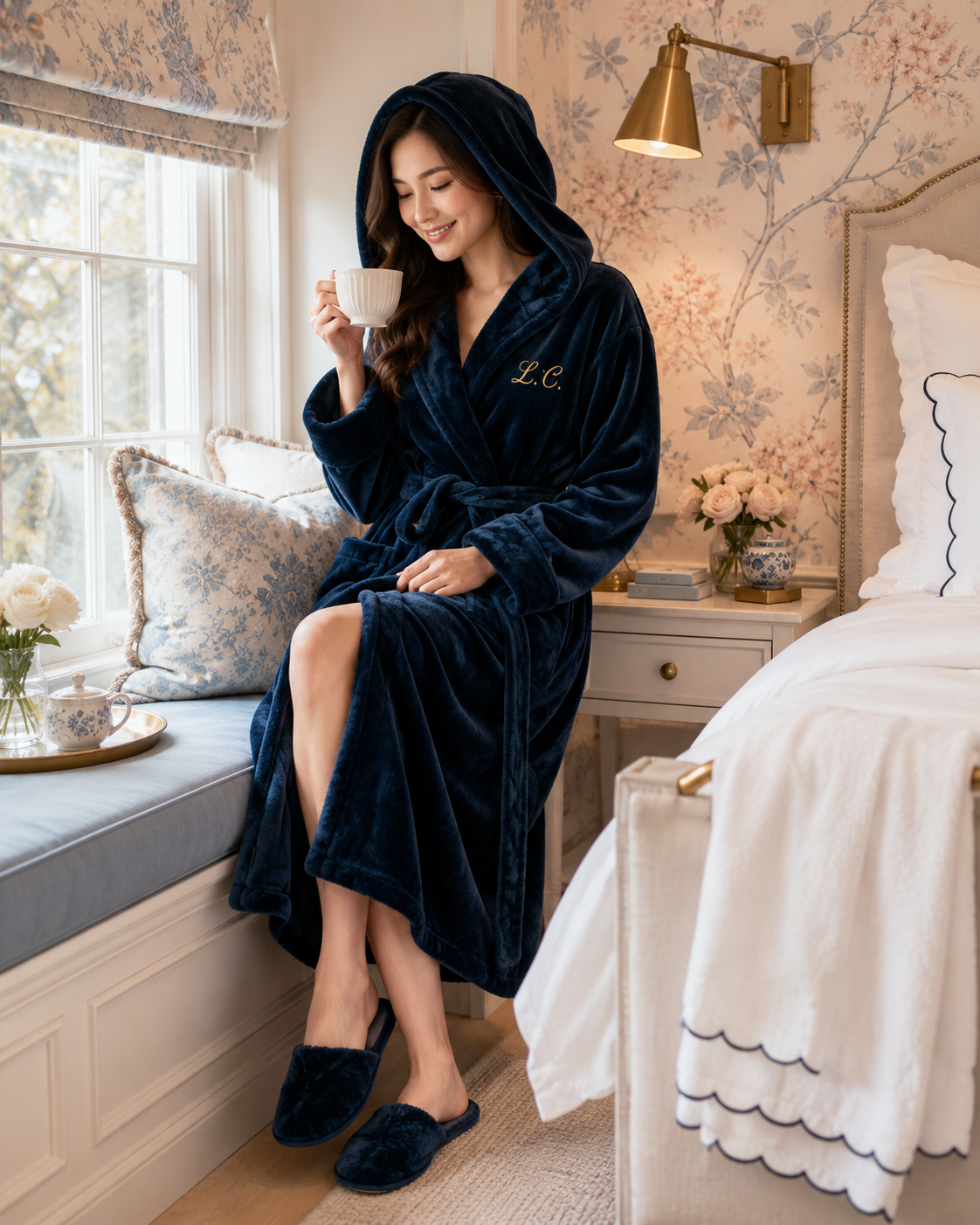 Bata con Capucha Afelpada para Mujer - Confort de Spa en Casa
