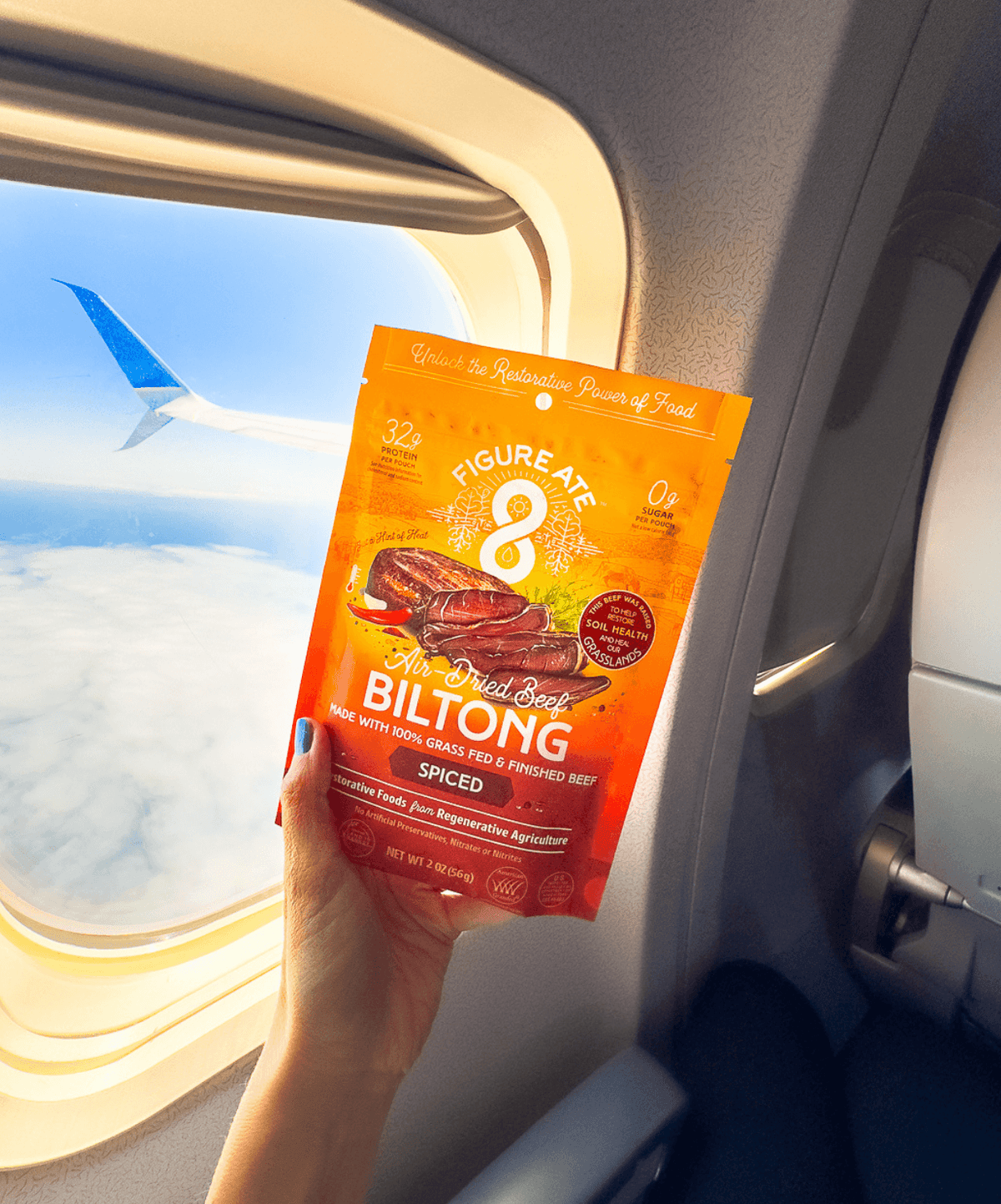 Biltong de Ternera Especiado Criada y Terminada con Pasto