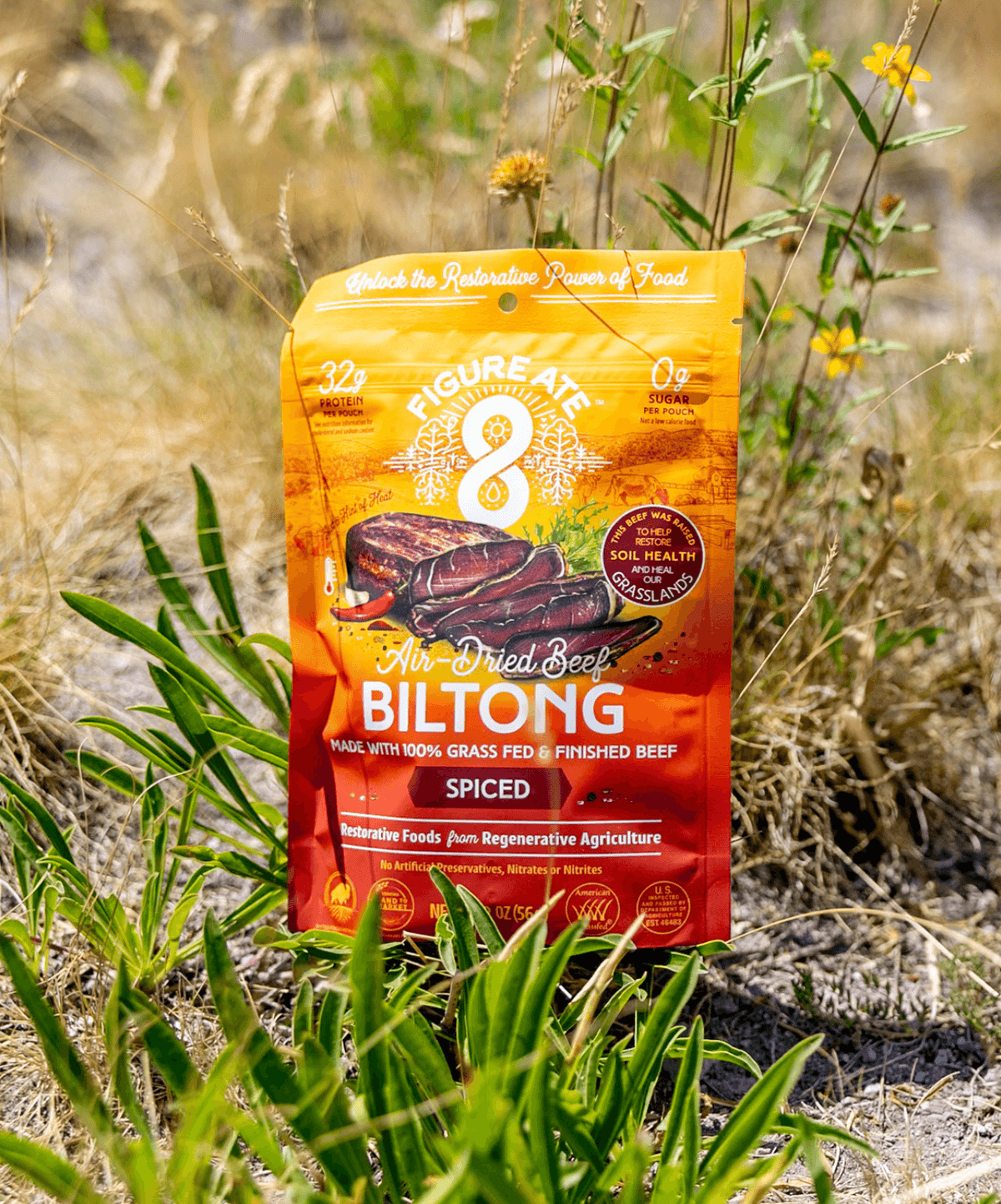 Biltong de Ternera Especiado Criada y Terminada con Pasto