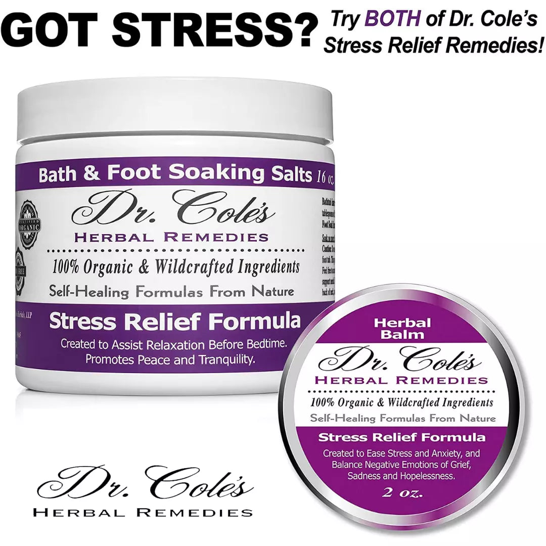 29 - Bálsamo herbal orgánico para aliviar el estrés del Dr. Cole