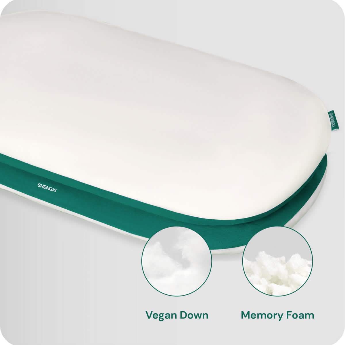 Stack Pillow with Dual Layers Balance, Adjustable Height, Suitable for All Sleeping Positions
