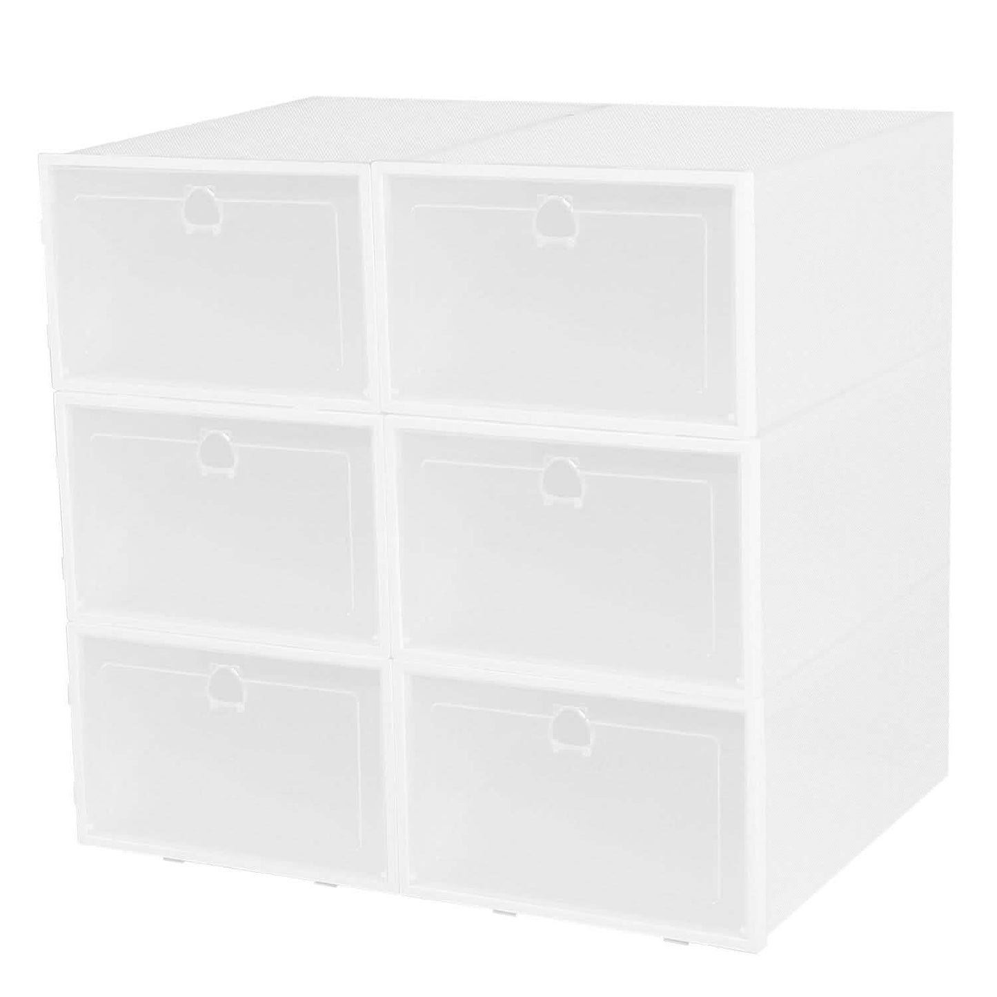 Stackable Shoe Storage Bin Transparent Dustproof