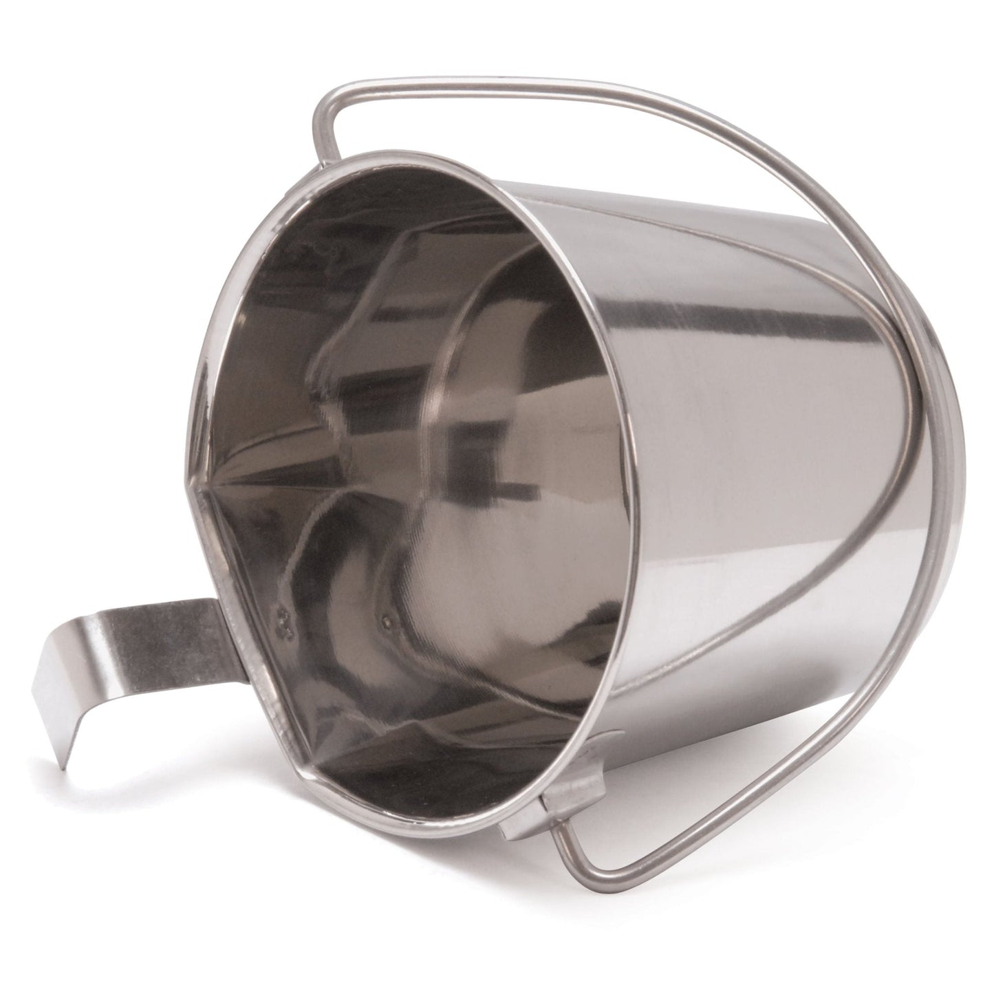 Cubos de acero inoxidable con gancho y asa Jeffers Flat-Sided