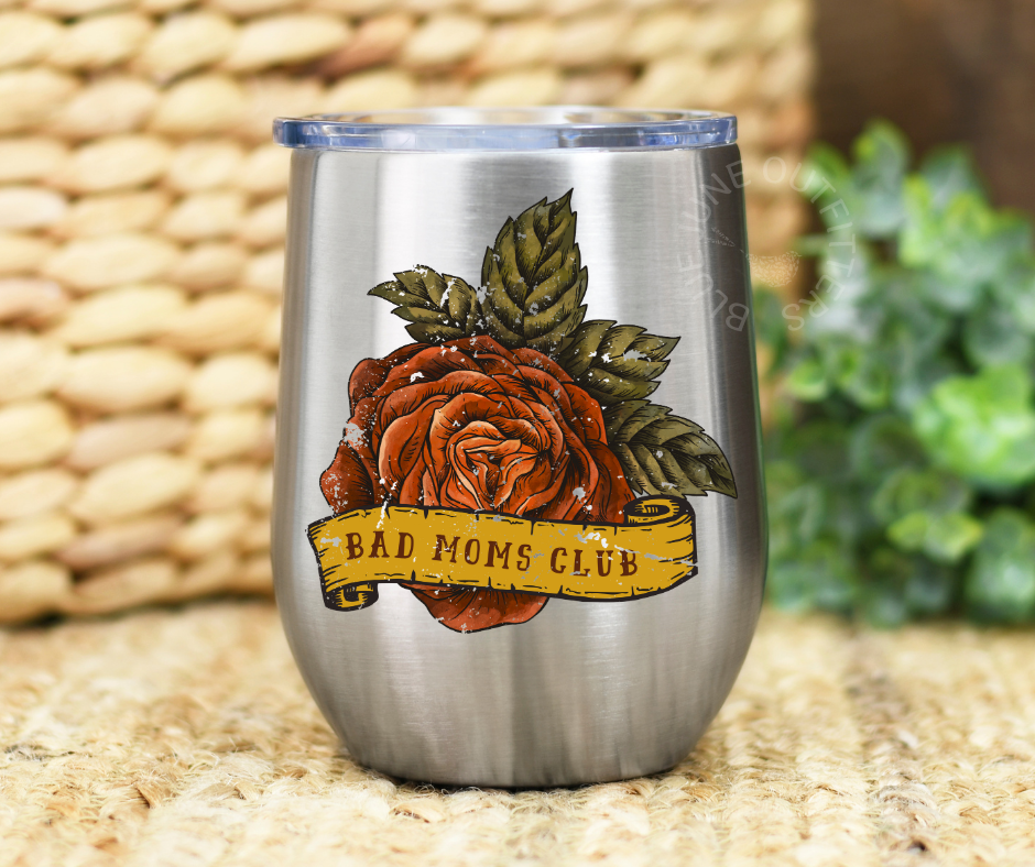 Bad Moms Club Tattoo | Stainless Steel Tumbler