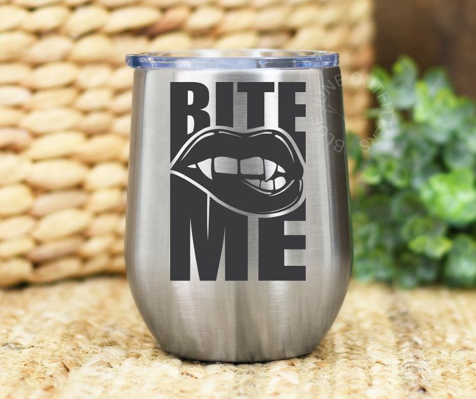 Bite Me Vampire | Witchy Stainless Steel Tumbler