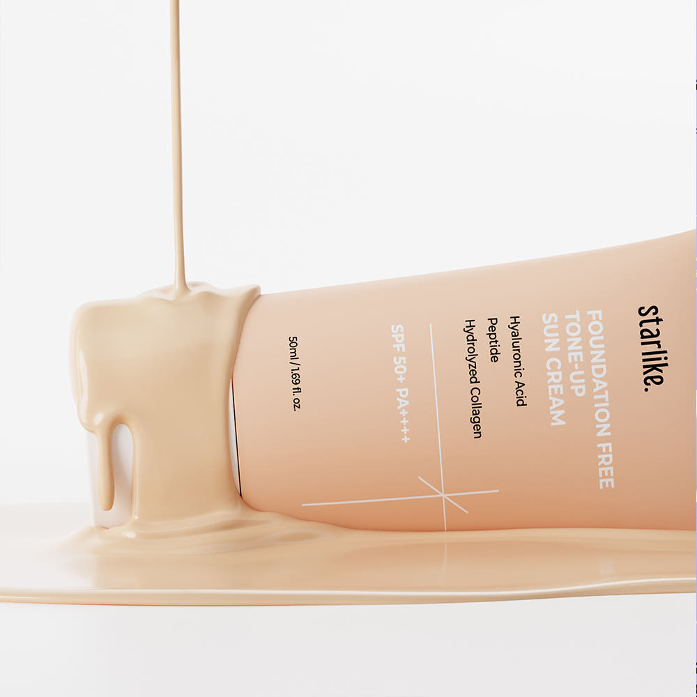 starlike Foundation Free Tone Up Sun Cream SPF50+ PA++++ 50ml