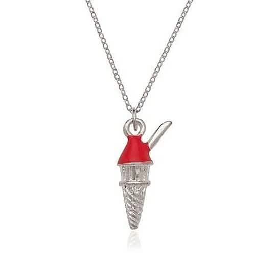 Sterling Silver Ice Cream Charm and Chain