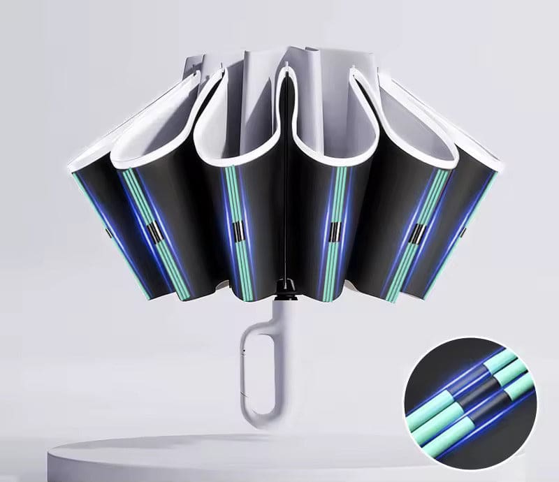 StormGuard Reverse Fold Umbrella | Windproof & UV Protection Travel Companion