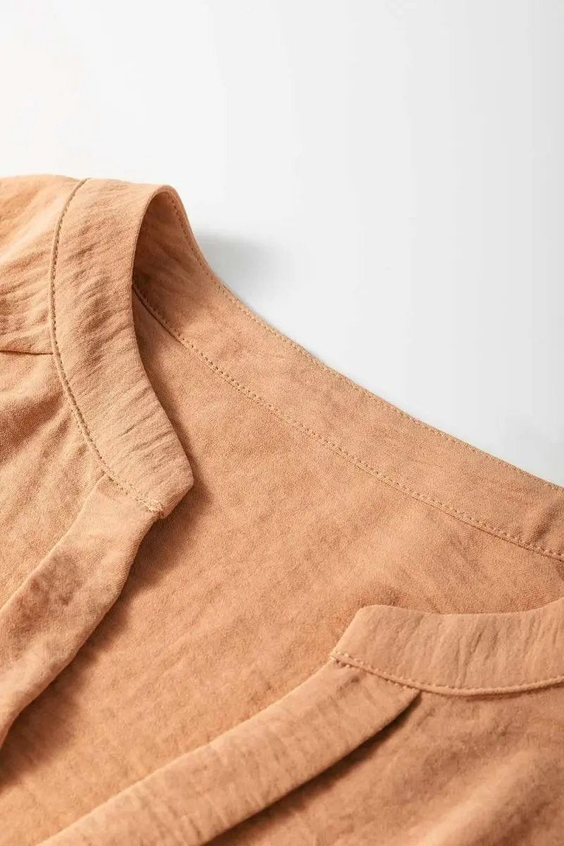 Women's Blouse Yellow Shirred Blouse - Comfy Fit - Southern Belle Style