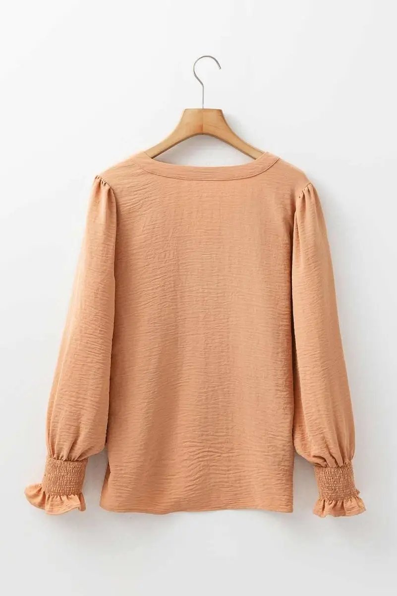 Women's Blouse Yellow Shirred Blouse - Comfy Fit - Southern Belle Style