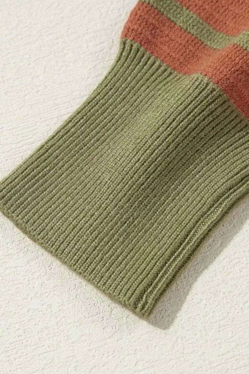 Sweaters Trendsi Striped Sweater Women's Casual Round Neck Long Sleeve Top Comfortable
