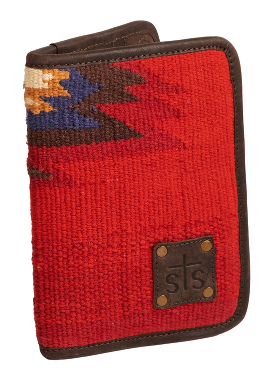 Billetera magnética de cuero occidental STS Crimson Sun