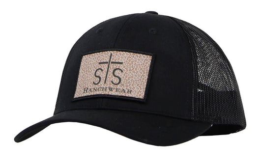Gorra trucker con parche de leopardo STS