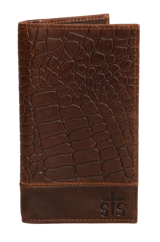 Billetera larga doble STS Croc para hombre