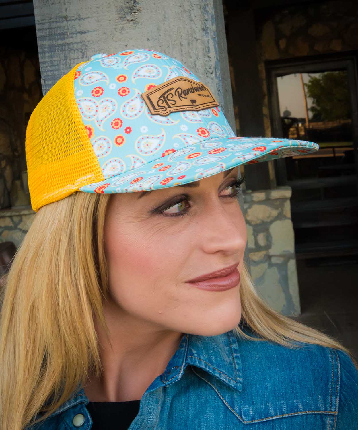 Gorra STS Paisley Turquesa, Dama