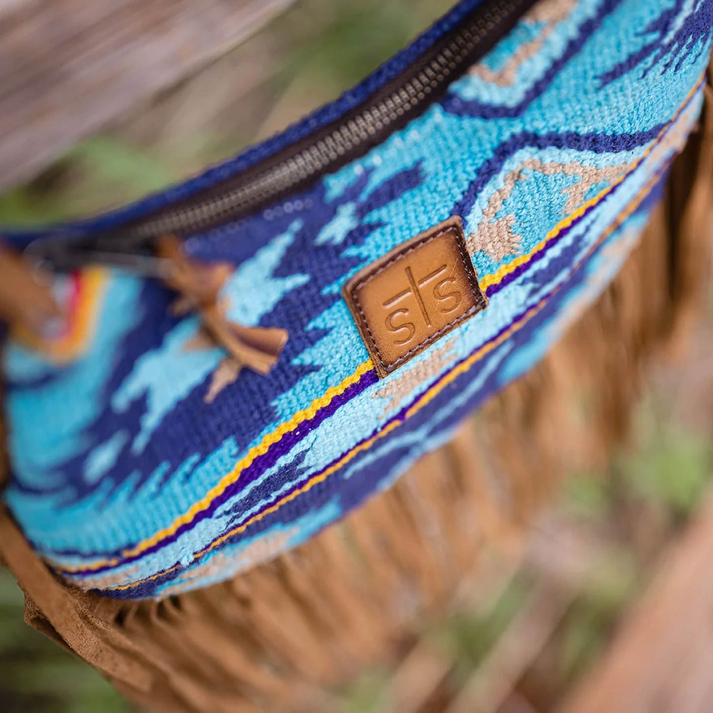 Bolso vaquero con flecos Mojave Sky Nellie para mujer de STS
