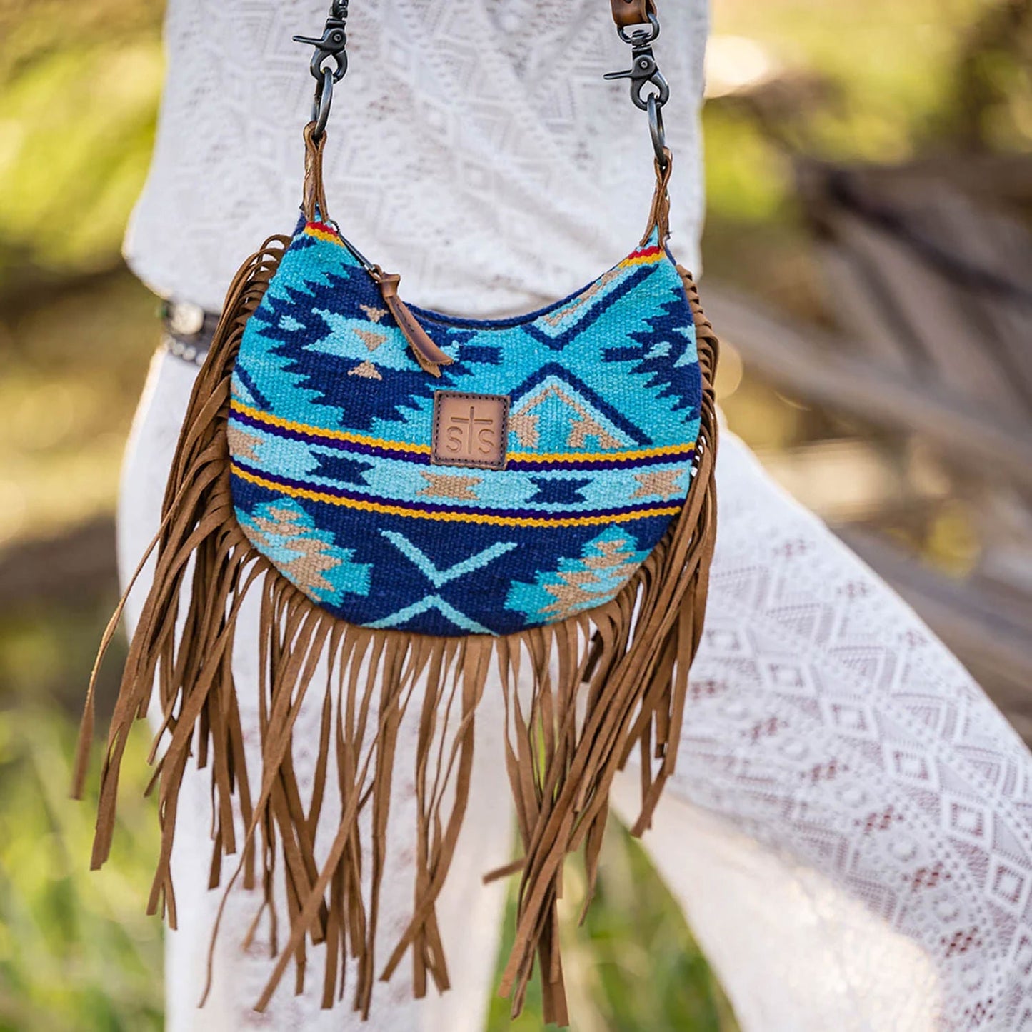 Bolso vaquero con flecos Mojave Sky Nellie para mujer de STS