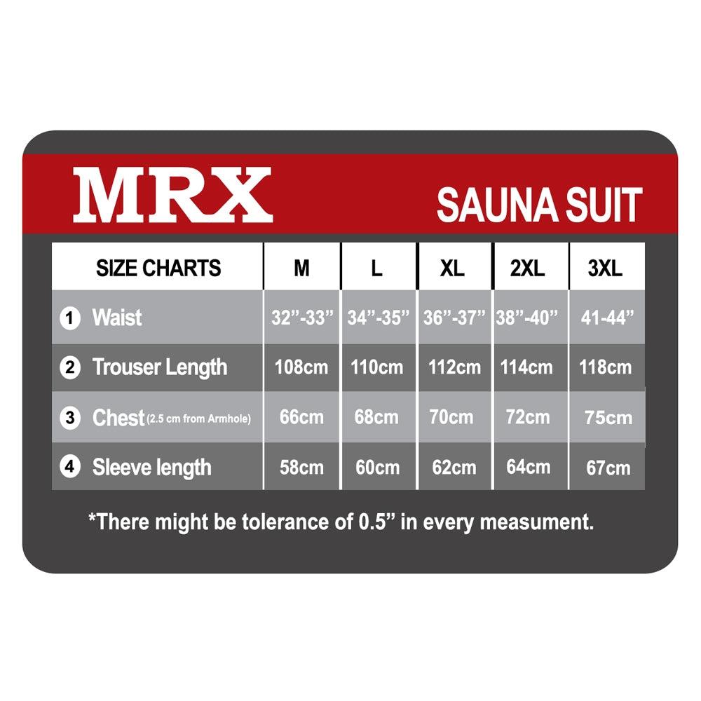 Traje de sauna para hombre MRX para pérdida de peso, adelgazamiento, entrenamiento de gimnasio, boxeo, MMA