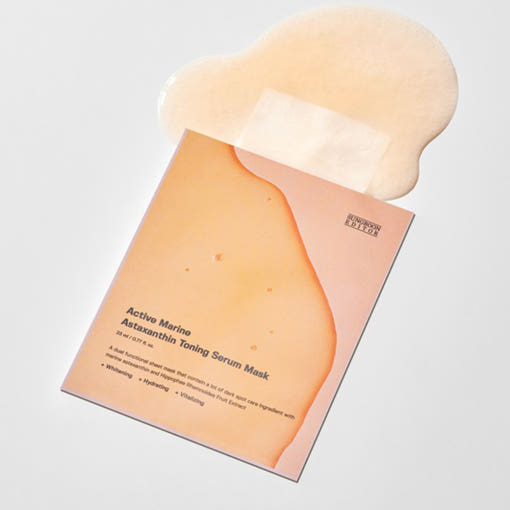 SUNGBOON EDITOR Active Marine Astaxanthin Toning Serum Mask 23ml X 10ea