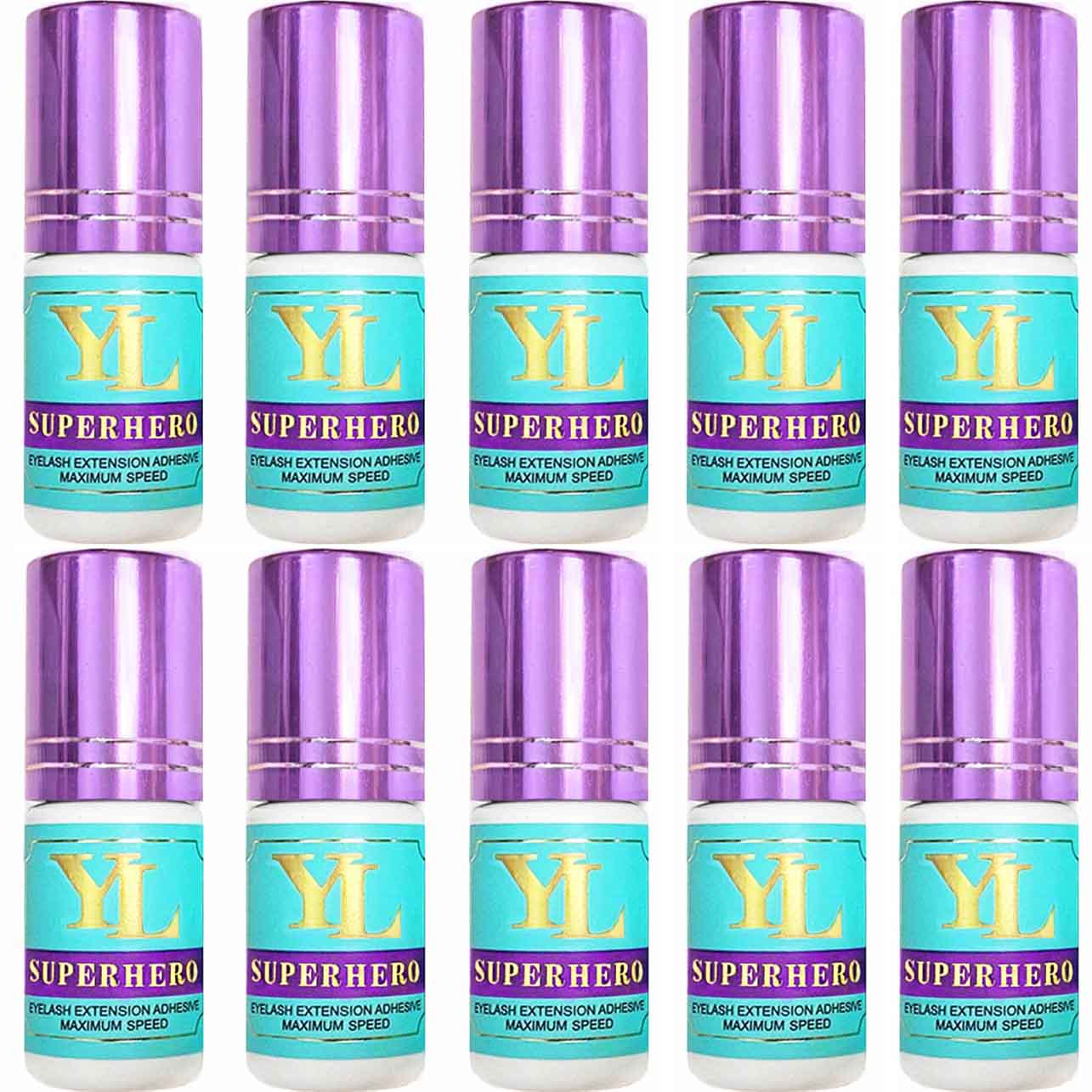 SUPERHERO 0.5-1 Second Fast Drying -EXTRA STRONG- LONG RETENTION 8 weeks Eyelash Extension Glue/Adhesive 【For low to medium humidity】