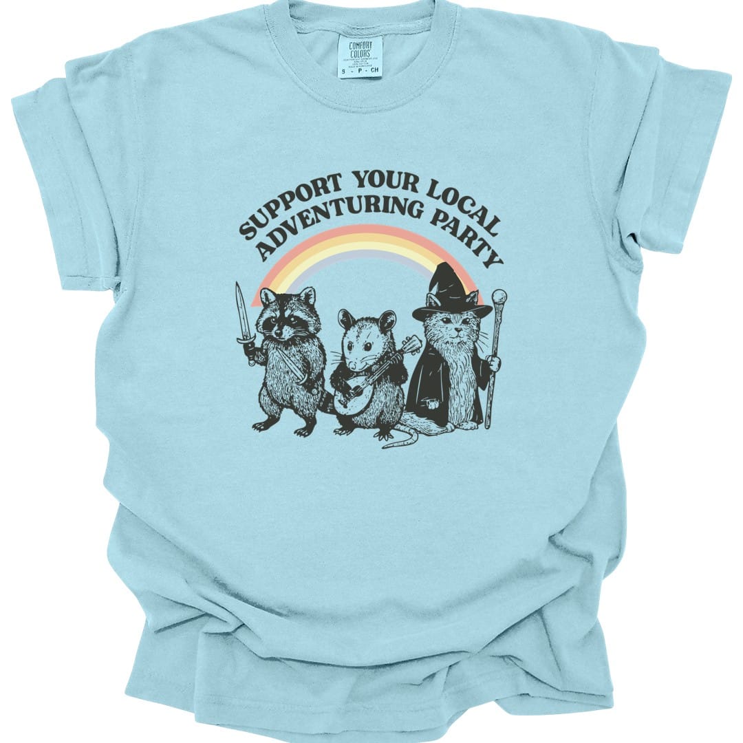 Support Your Local Adventuring Party T-Shirt - Comfort Colors