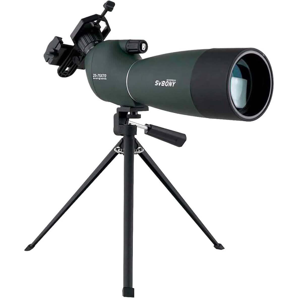 SVBONY SV28 25-75x70 Spotting Scopes with Tripod (Refurbished)