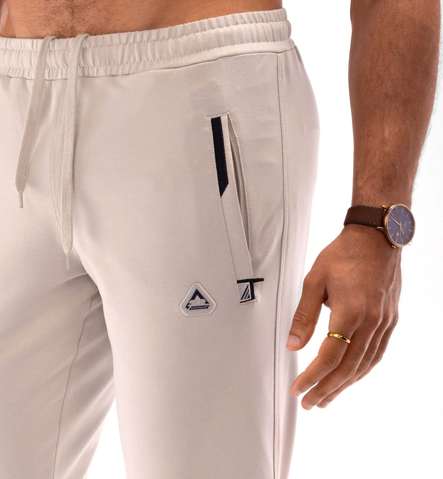 Pantalones de chándal deportivos de comodidad diaria - Ajuste cónico (talla alta)