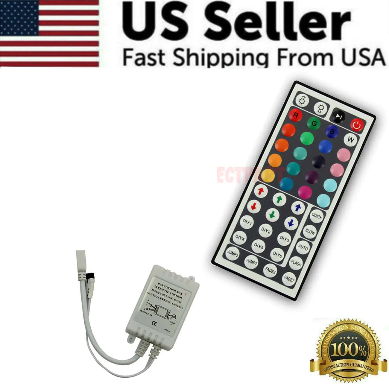 Tira de luces LED SMD flexible de 32 pies 3528 RGB con control remoto para habitación, TV, fiestas, bar
