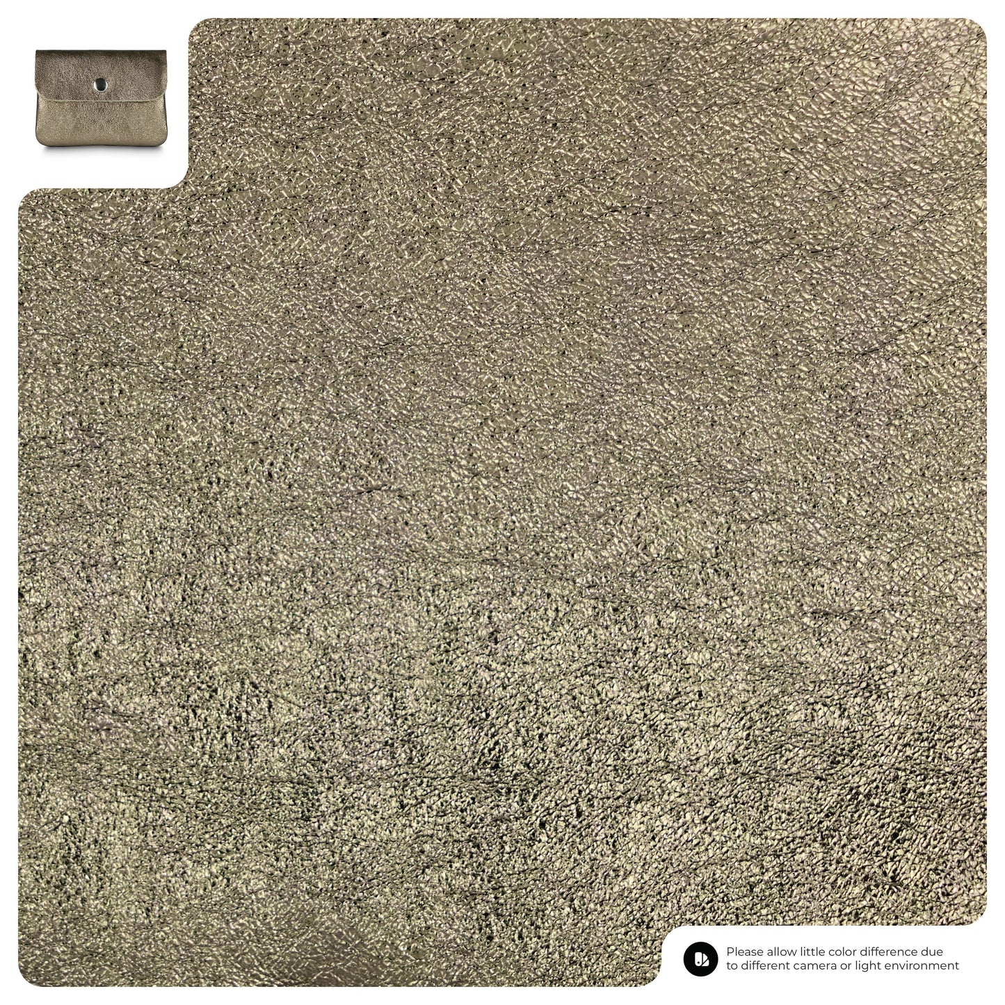 Italian Genuine Metallic Suede Wallet | Assisi